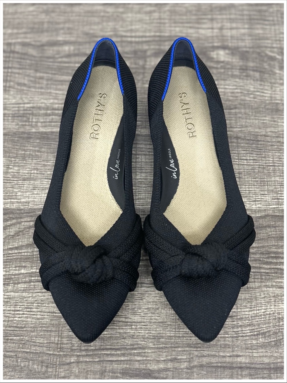 Rothy’s The Knot Point II in Black ~ Size 8.5 ~ Item #S681